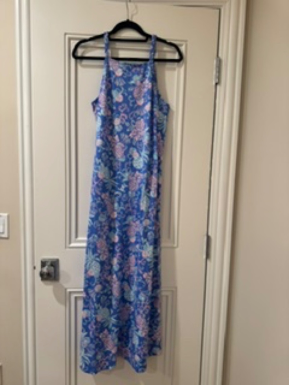 NWT!  $178 Lilly Pulitzer Kyleigh Maxi Dress in Sunwashed Blue Citrus Crush, Med - Picture 4 of 8